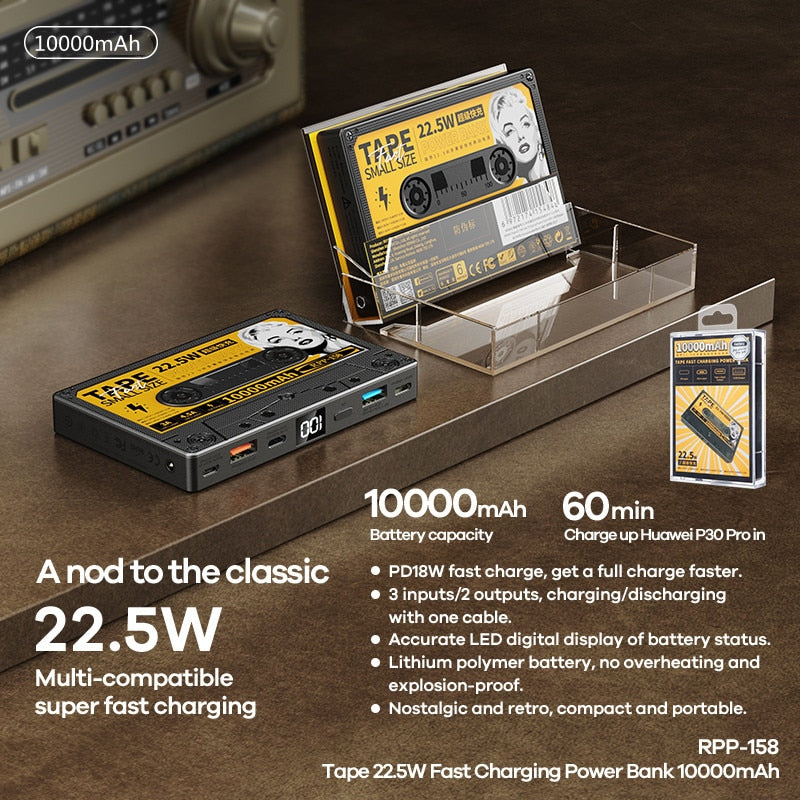 Retro Power Bank i Kassettformat 5