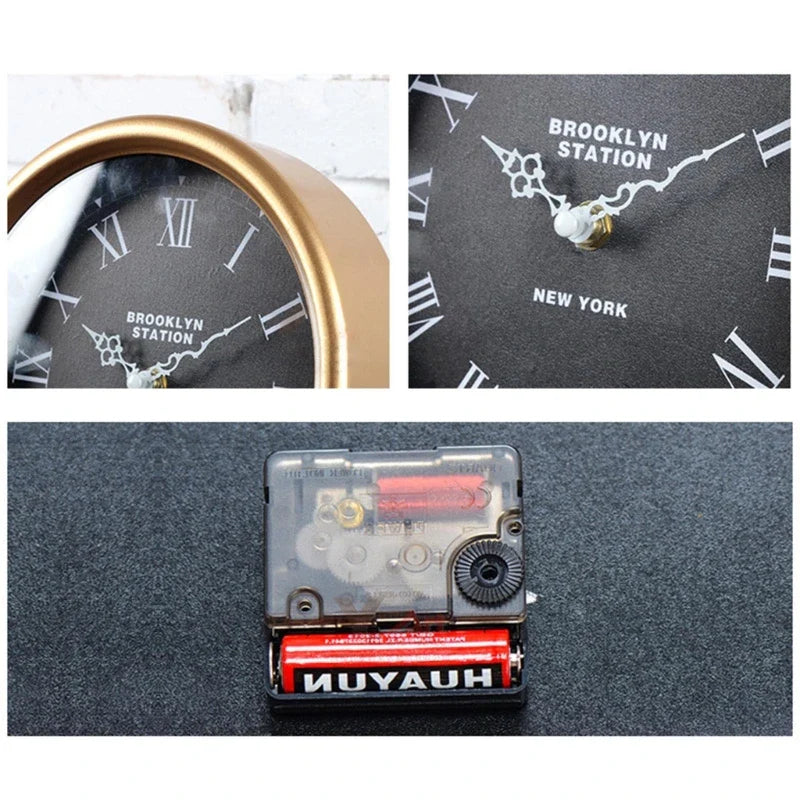 Retro Skrivbordsklocka Tyst Design 5