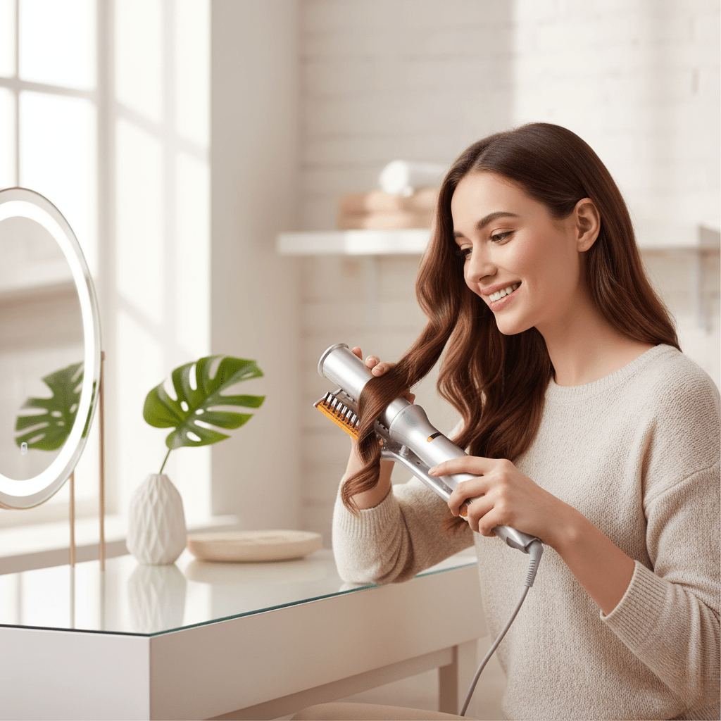 Roterande Hårborste 2-i-1 för Styling och Utjämning 2