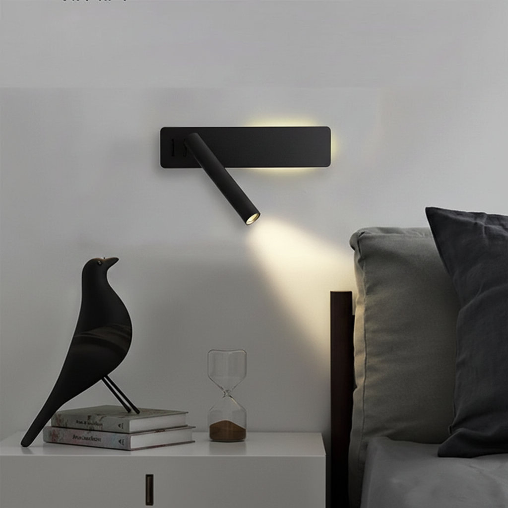 Roterande LED-läsvägglampa för sängen 2
