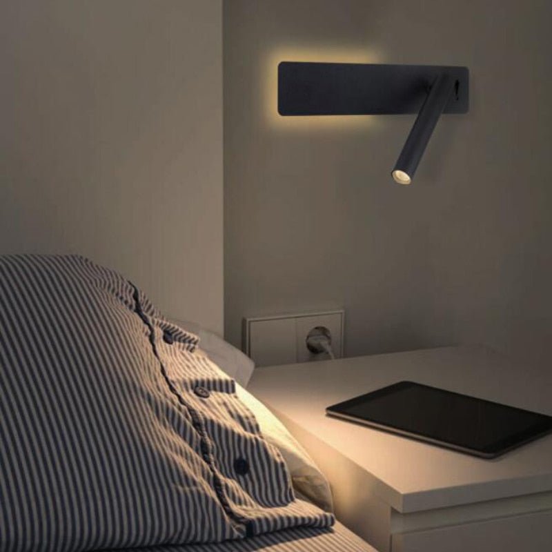 Roterbar LED-lampa för justerbar sängbelysning 2