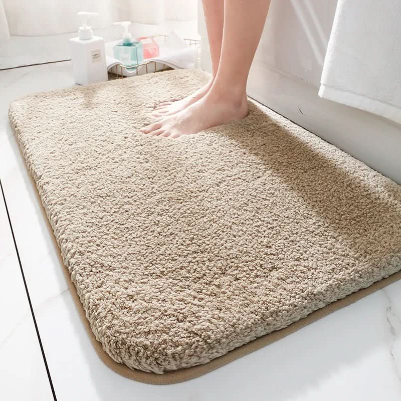 Rund Badrumsmatta Extra Tjock Design för Komfort och Modern Stil 3