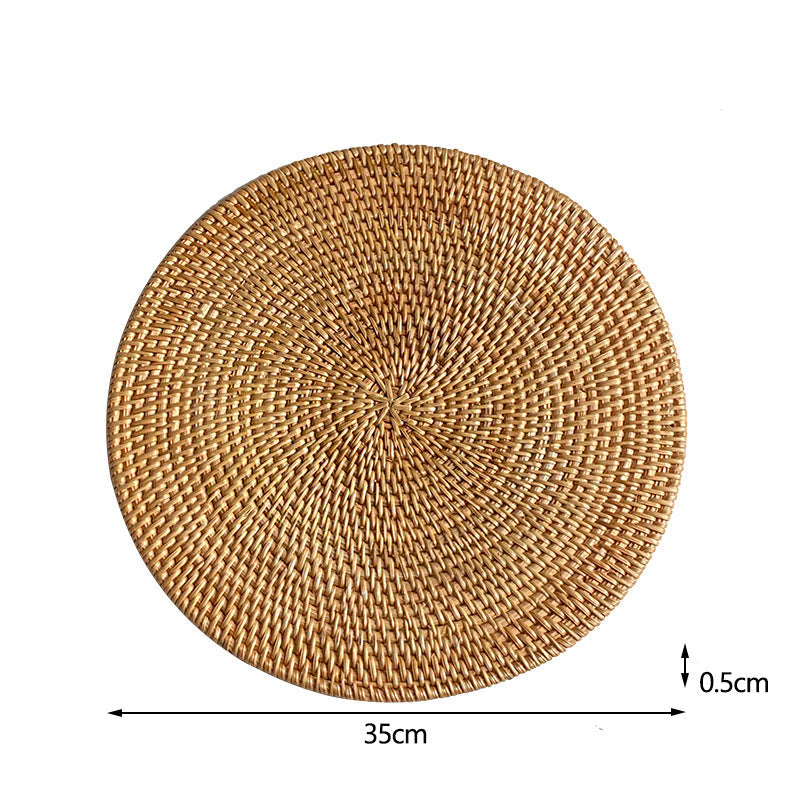 Runt Serveringsfat för Dam Handgjord Design 35 cm 0