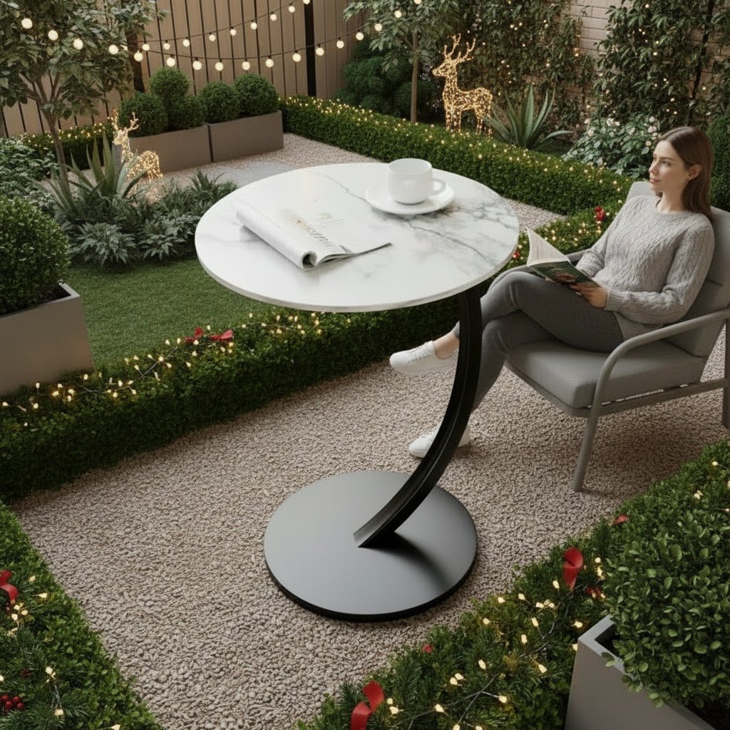 Runt Sidobord för Små Utrymmen 1