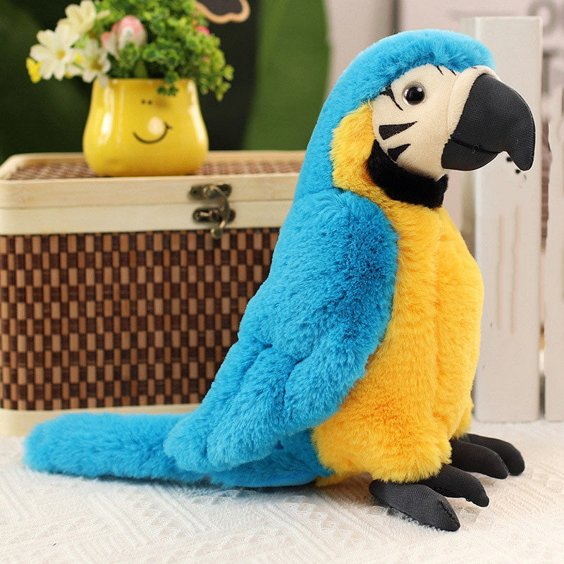 Livslik papegoja plyschleksak