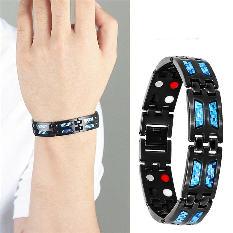 Magnetiskt stålarmband