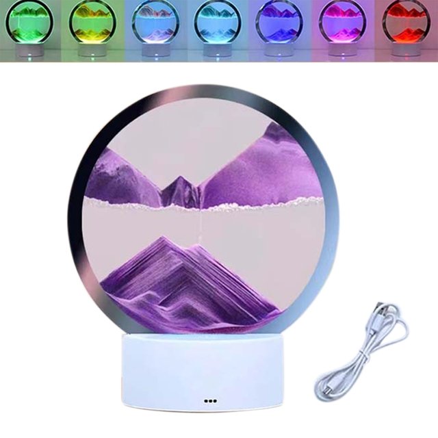 Sand Light Lampa med Justerbar RGB Belysning 10