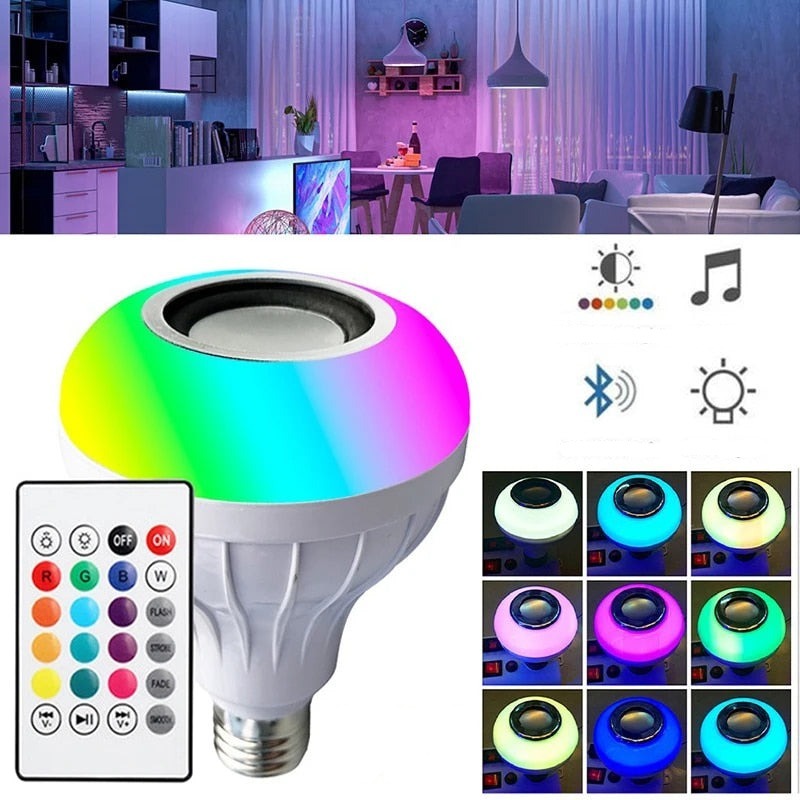Smart flerfärgad Bluetooth-högtalarlampa