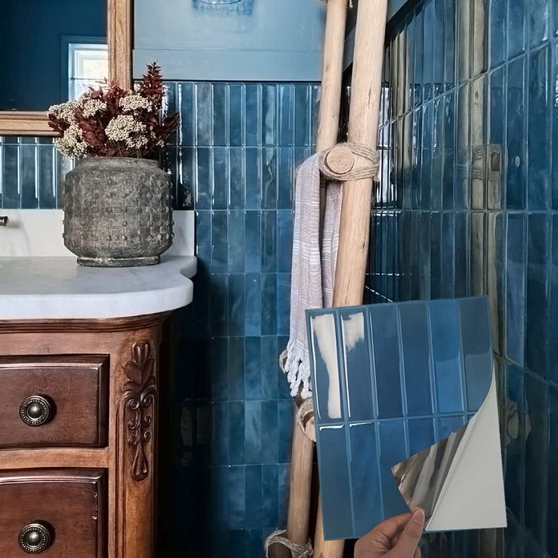 Självhäftande Väggplattor 3D för Heminredning 7