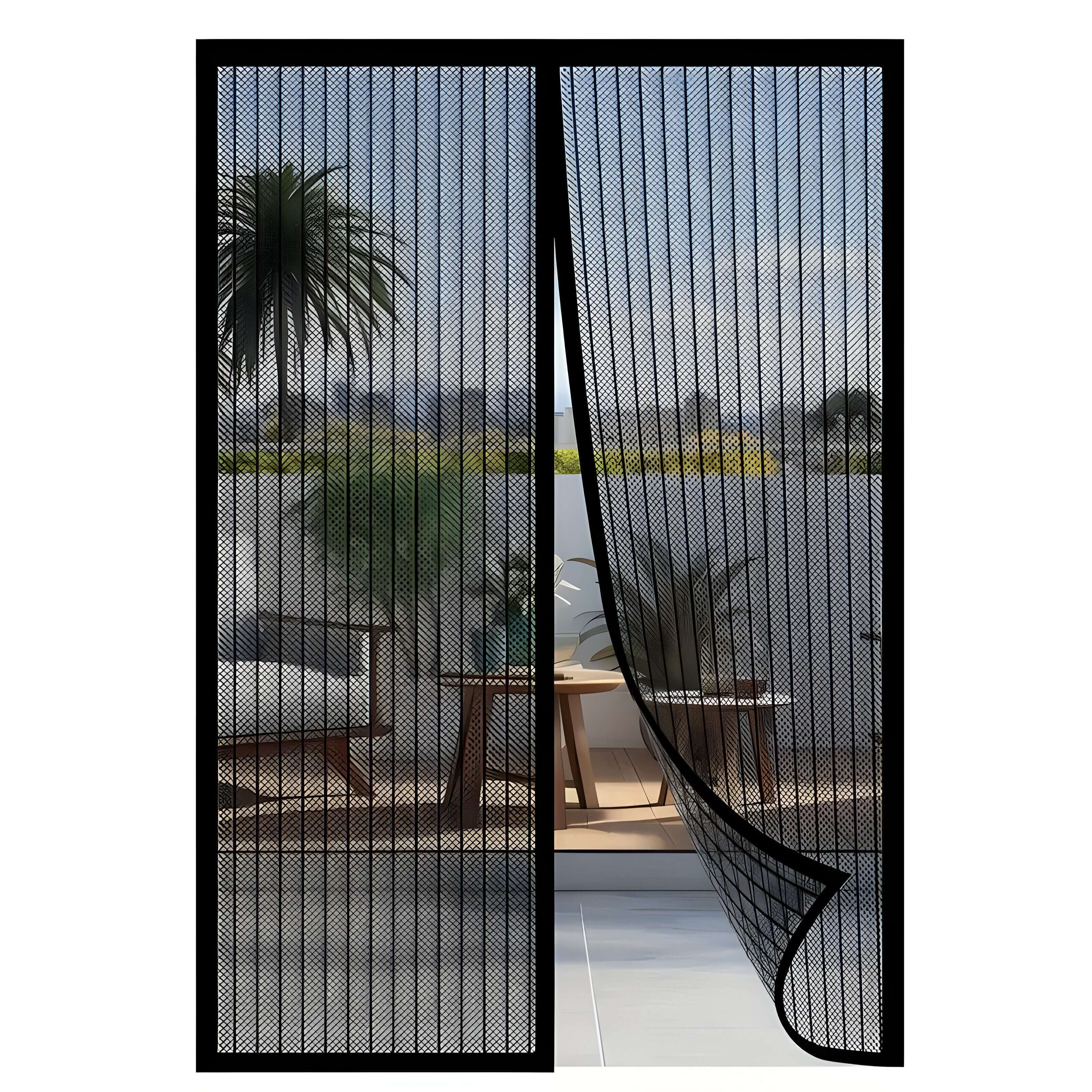Självstängande Flugnät för Dörrar Husdjursvänlig Design 0