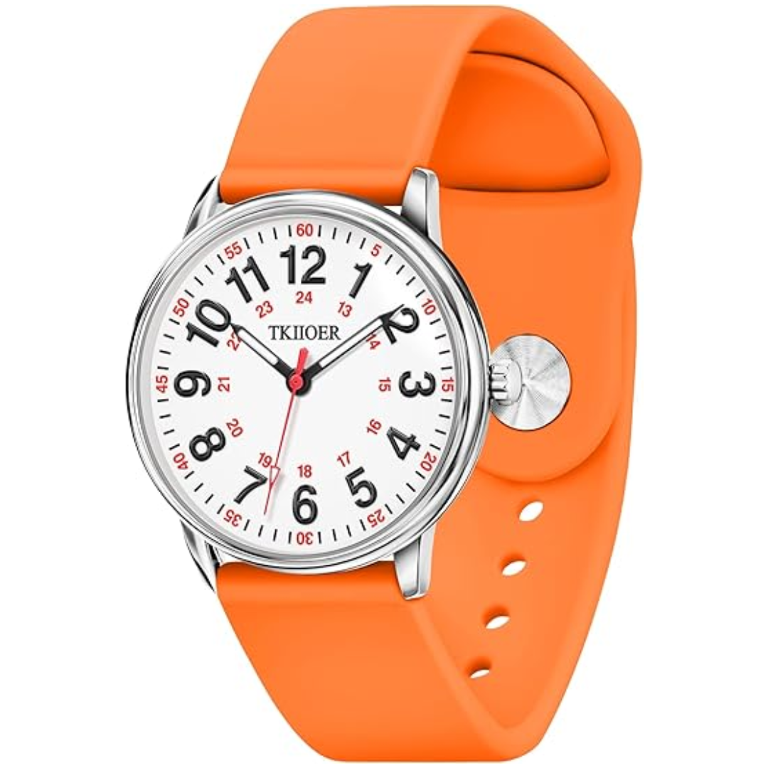 Sjuksköterskeklocka Vattentät med Lysande Urtavla 7