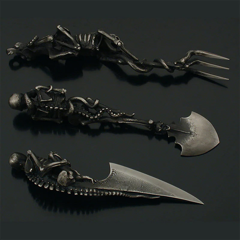Skelettbestickset För Halloween Festligheter 5