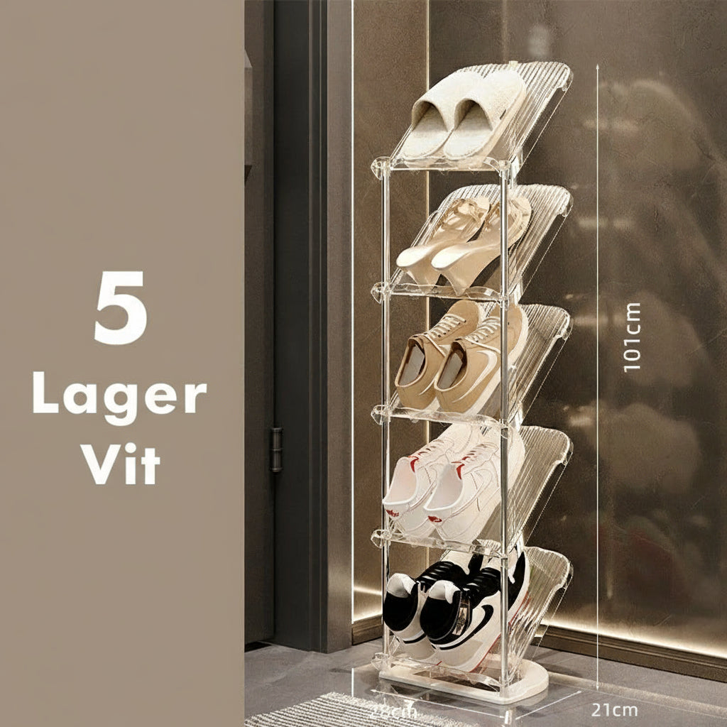 Skoställ i flera nivåer Transparent 3