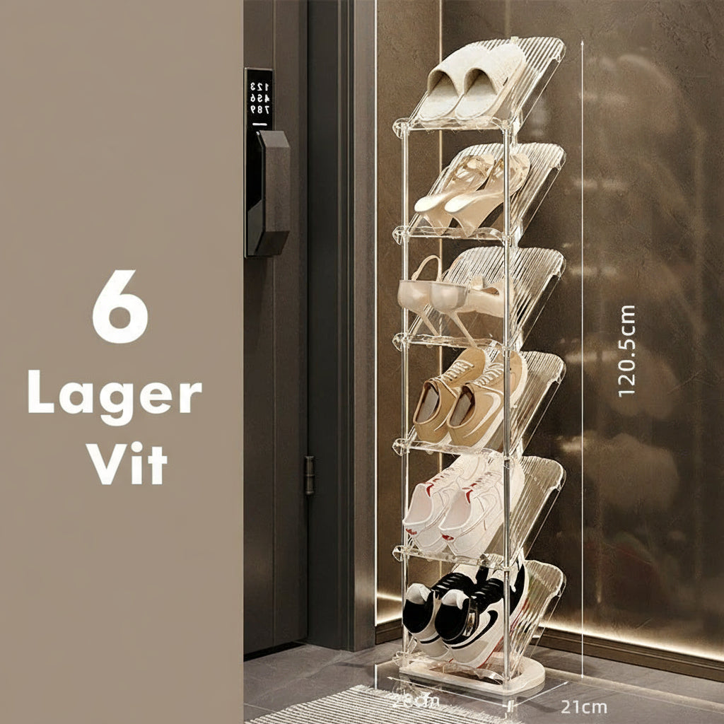 Skoställ i flera nivåer Transparent 4