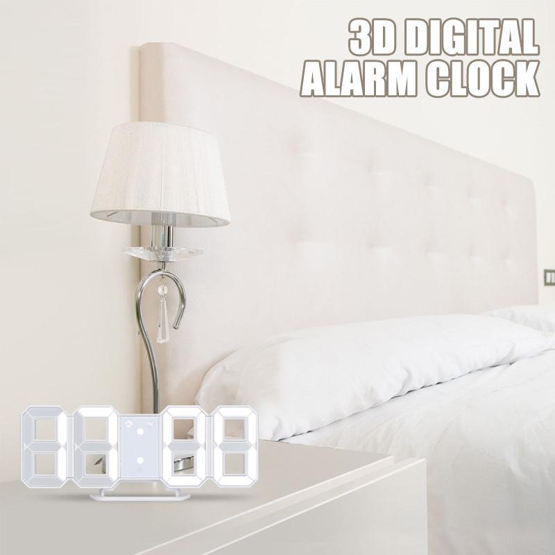 Smart 3D Digital Väckarklocka med LED-display 4
