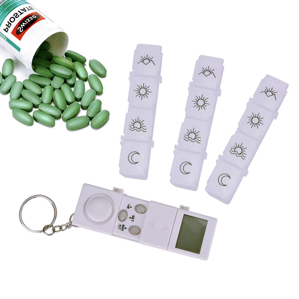 Smart Piller Dispenser med Alarm för Veckovis Organisering 3