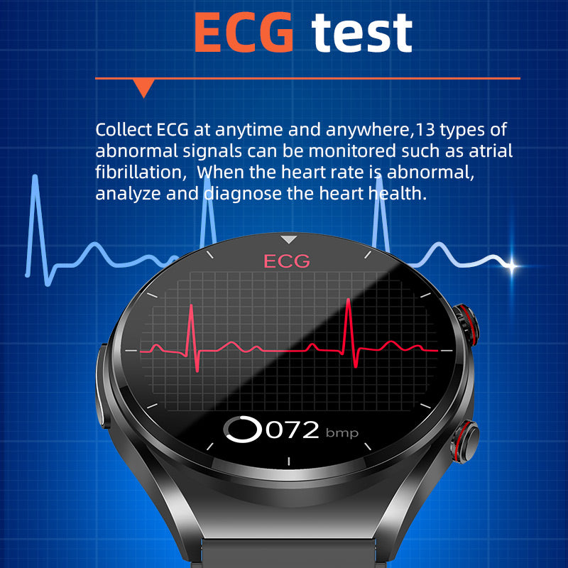 Smartwatch för Hälsoövervakning med EKG och Pulsmätare 7