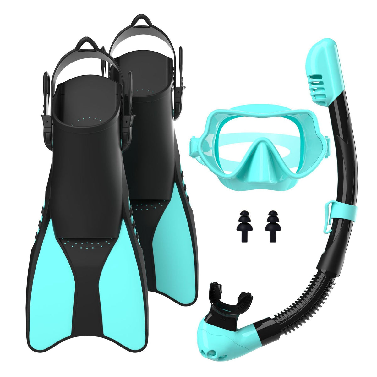 Snorkelset för vuxna med ergonomisk dykmask och simfenor 3