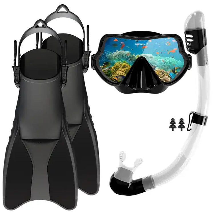 Snorkelset för vuxna med ergonomisk dykmask och simfenor 5