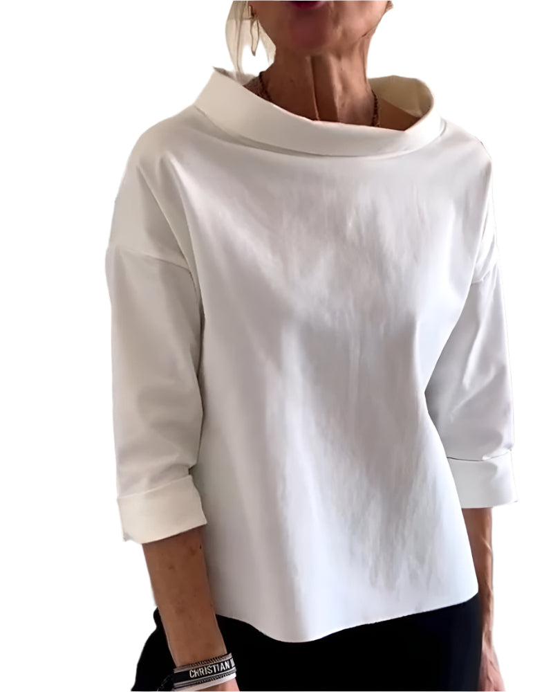 Snygga Damtoppar Modern Hög Krage Välventilerat Material 0