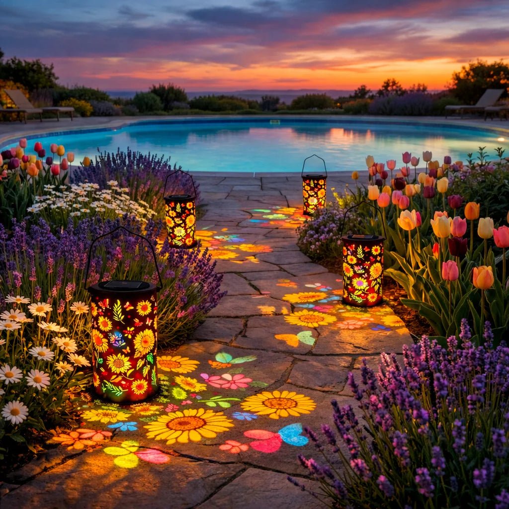 Solar Garden Lantern Atmosfärisk Design 5