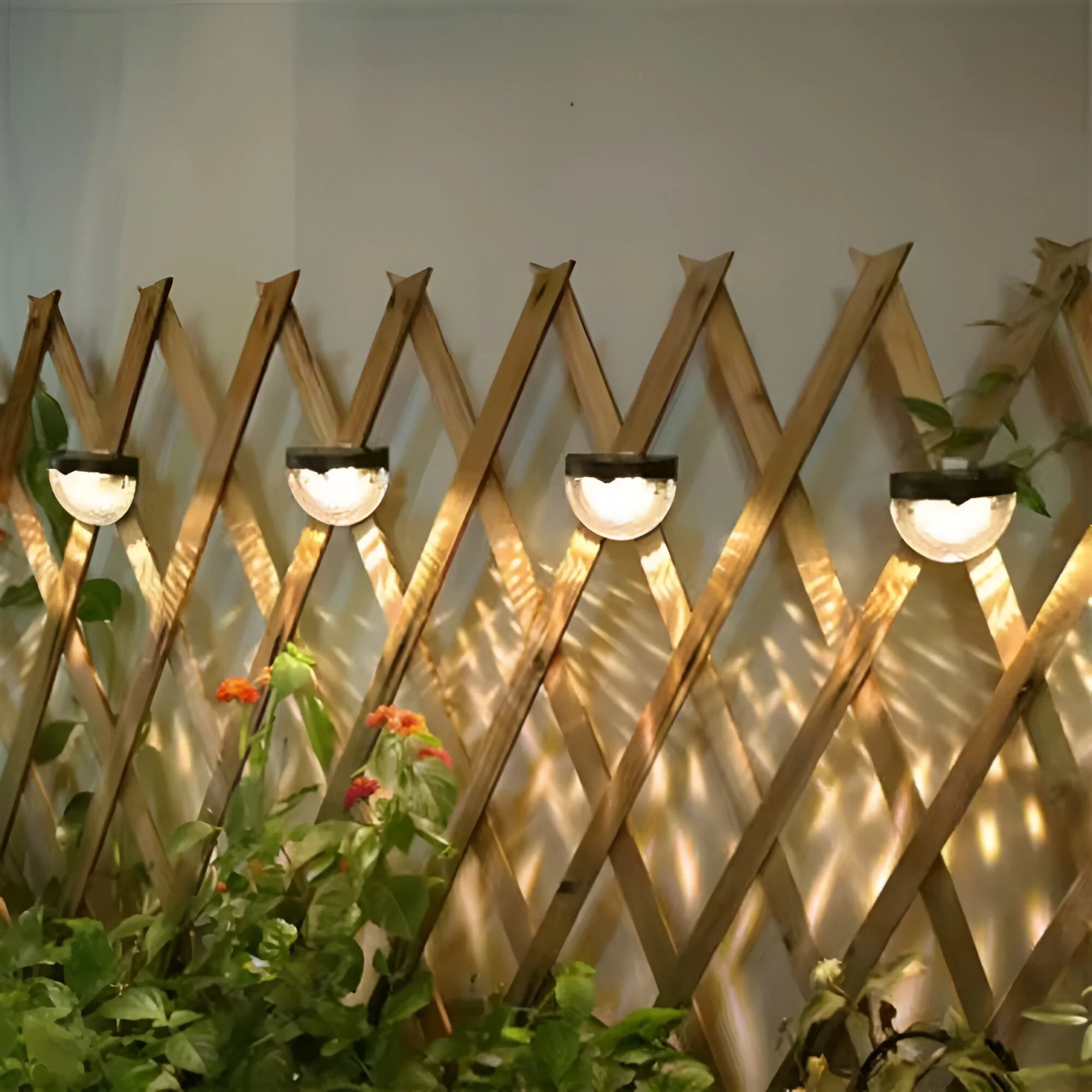 Solcell Vägglampa Modern för Trädgård 1