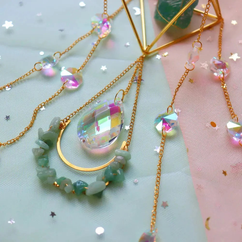 Solfångare med Kristaller och Ädelstenar för Hemdekoration 3