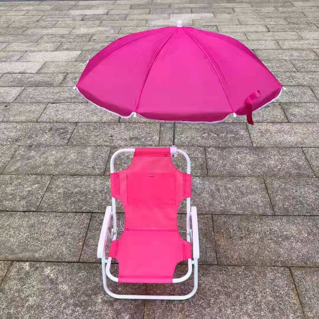 Solstol Med Justerbart Parasoll För Utomhusbruk, Perfekt För Strand Och Trädgård 1