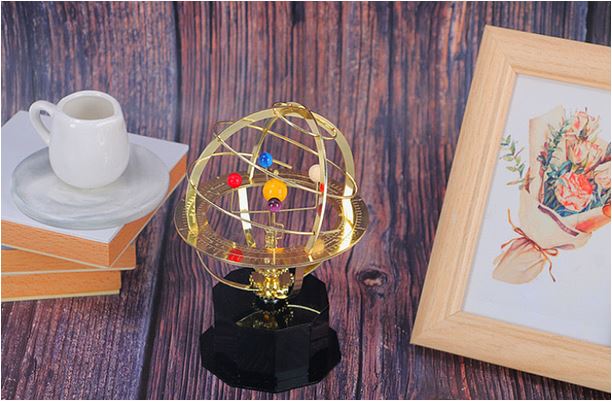 Solsystem Modell Grand Orrery Handgjord 0