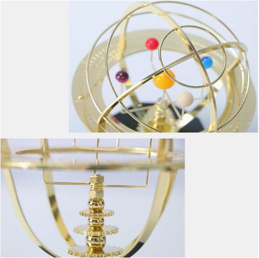 Solsystem Modell Grand Orrery Handgjord 2