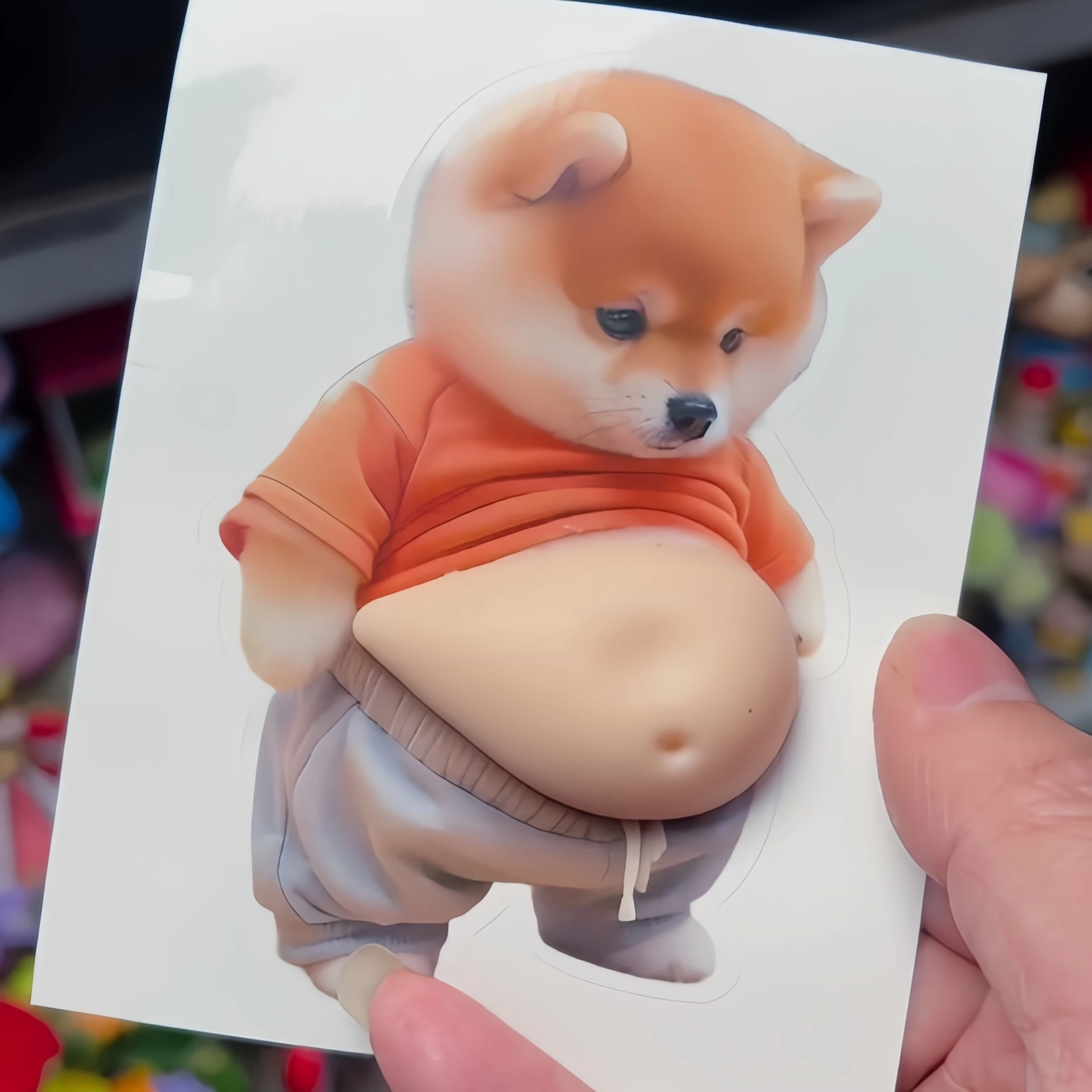 Söt Shiba Silikondekalskydd 2