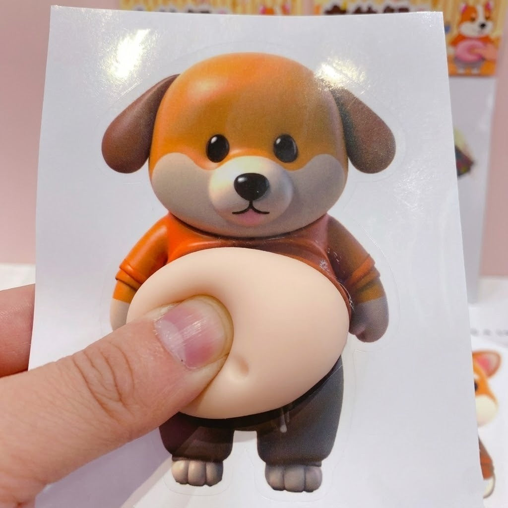 Söt Shiba Silikondekalskydd 3