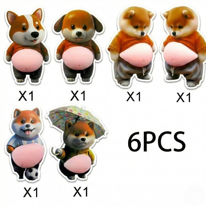 Söt Shiba Silikondekalskydd 9