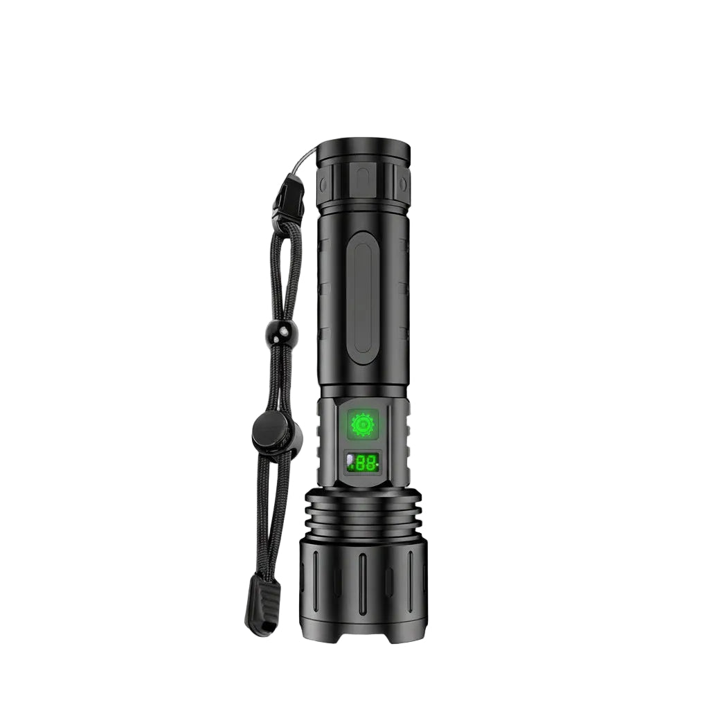 Starkaste Ficklampa 100 000 Lumen Med Fem Ljuslägen För Camping Och Utomhusaktiviteter 0