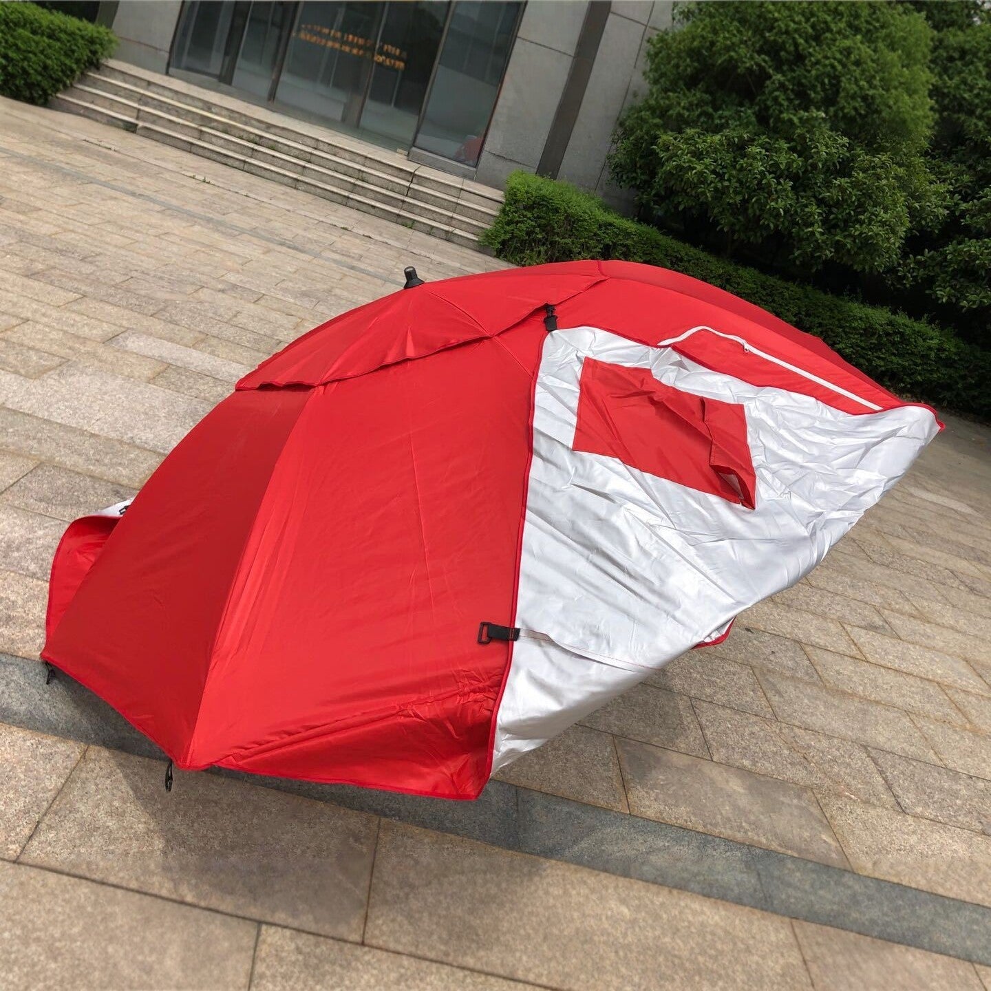 Strandparasoll UV-Skyddande För Utomhusbruk Med Praktisk Design 2