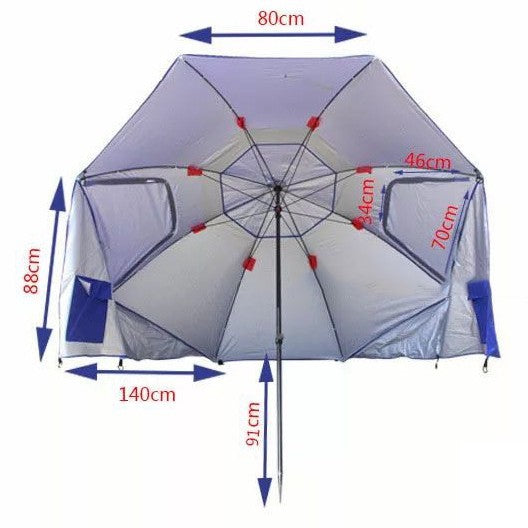 Strandparasoll UV-Skyddande För Utomhusbruk Med Praktisk Design 4