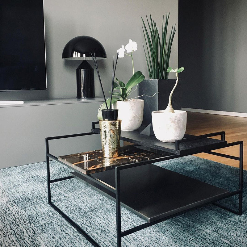 Svart Bordslampa Med Geometrisk Design för Modern Inredning 11