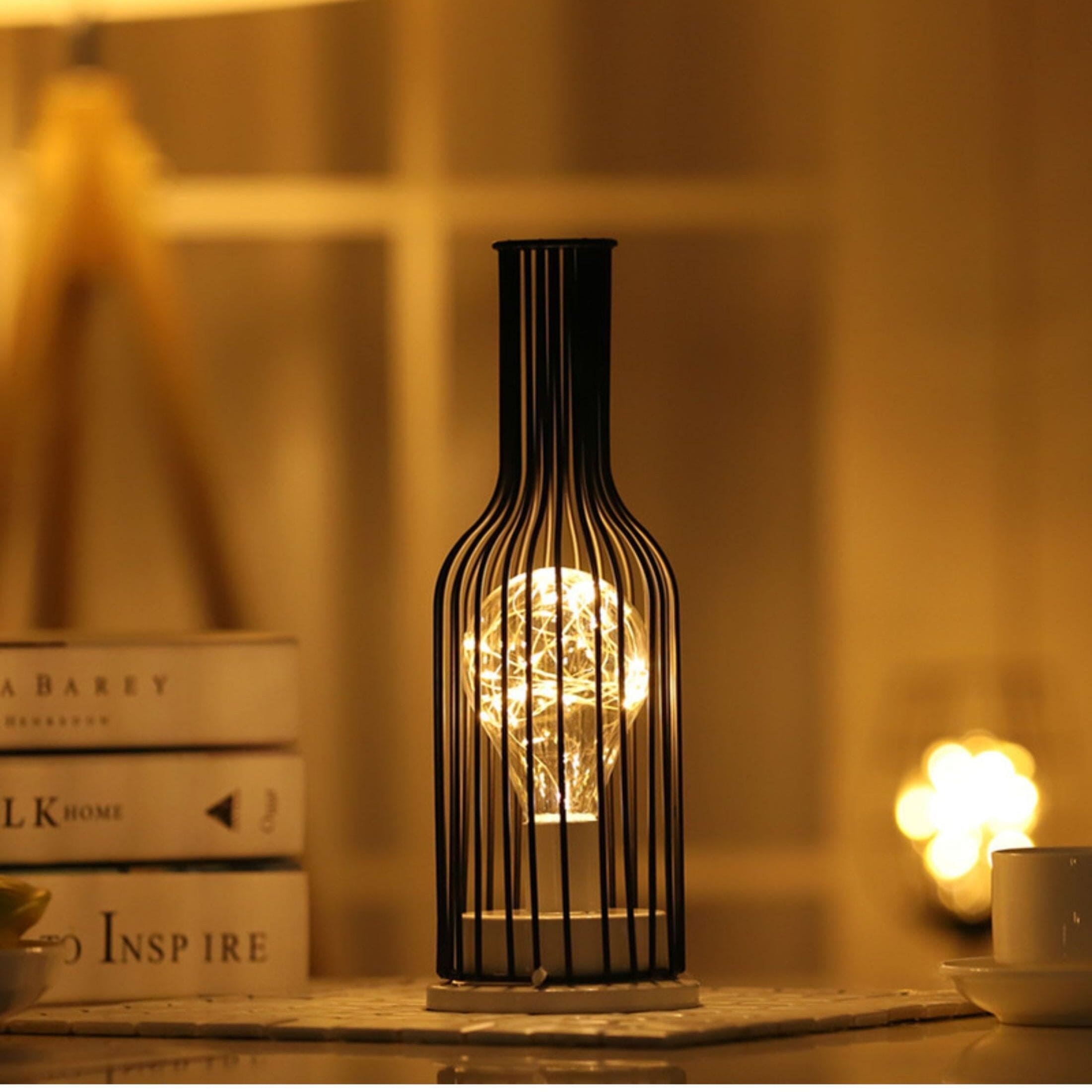 Svart Bordslampa Modern Design För Vardagsrum Och Sovrum 4