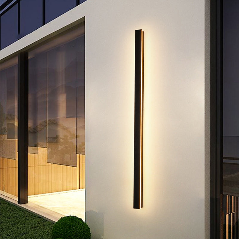 Svart Vägglampa LED Modern Design för Inomhus och Utomhus 0