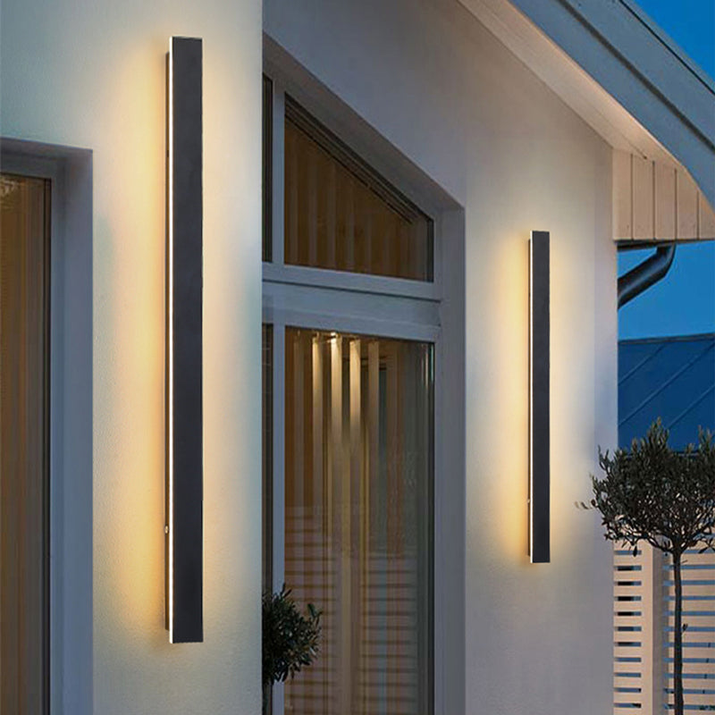 Svart Vägglampa LED Modern Design för Inomhus och Utomhus 10
