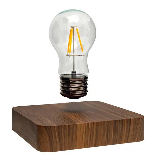 Svävande Glödlampa med Valnötsfot Modern Design 2