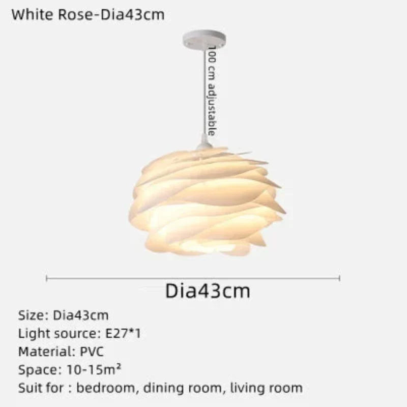 Takbelysning med Rosenkransdesign för Romantiska Miljöer 4