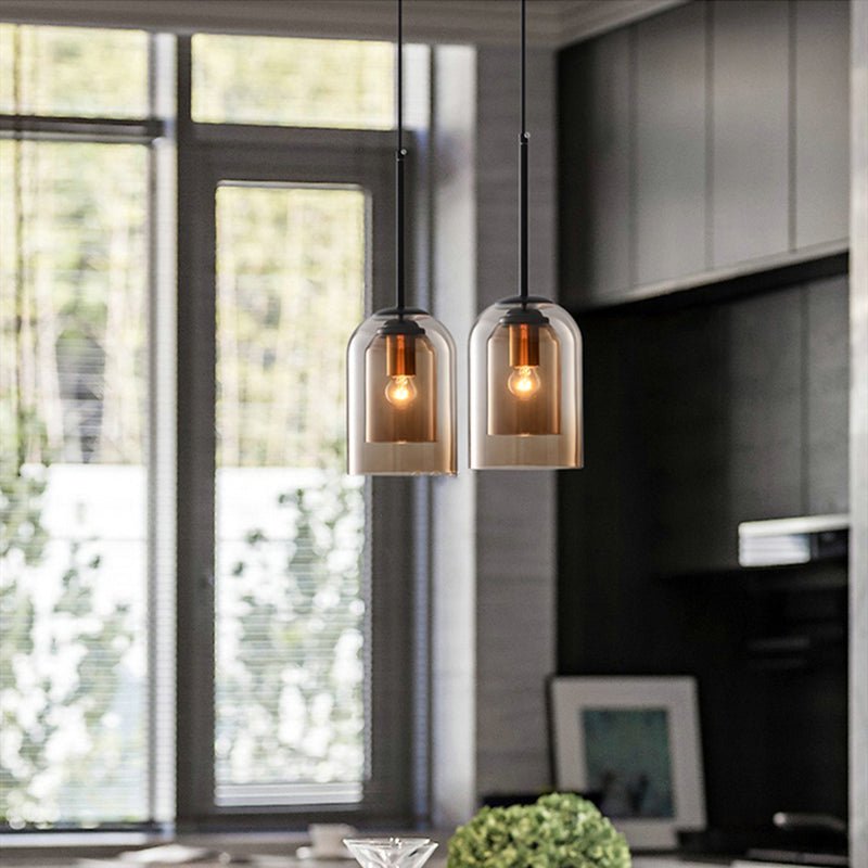 Taklampa Vardagsrum Dubbelglas Modern Design Justerbar Belysning 3