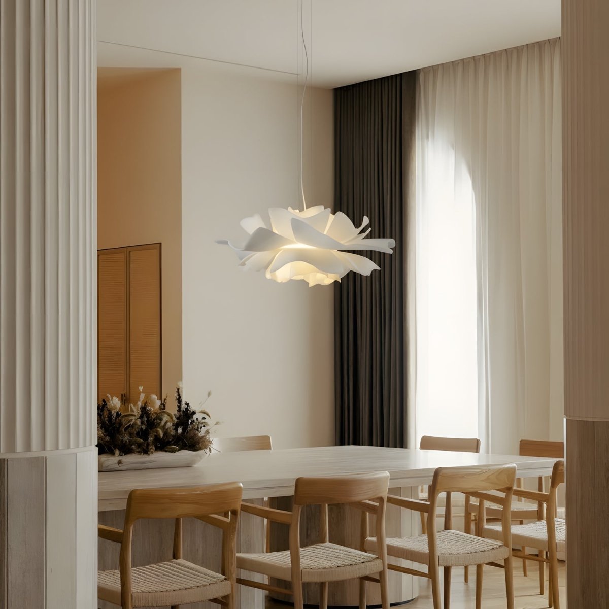 Taklampa för moderna rum med lotusdesign 1