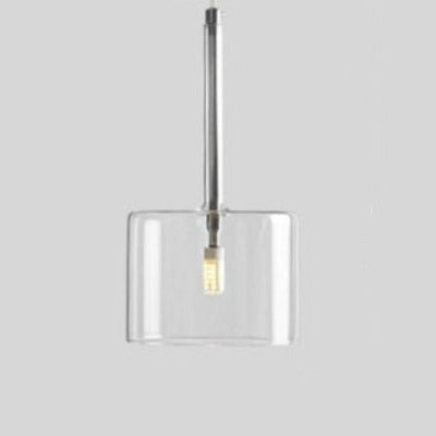 Taklampa i Glas Modern Design för Matbord Pendellampa 17