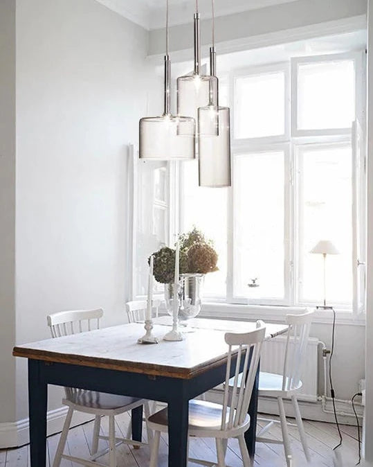 Taklampa i Glas Modern Design för Matbord Pendellampa 2