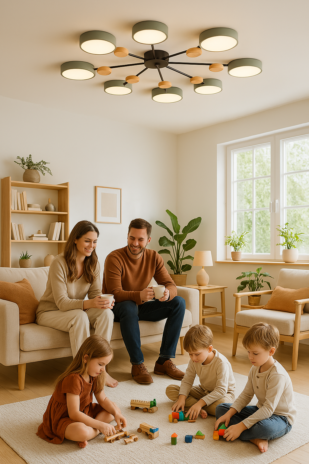 Taklampa i Skandi-stil Grenad 3