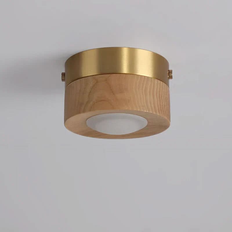 Taklampa i Valnöt med LED-belysning 2