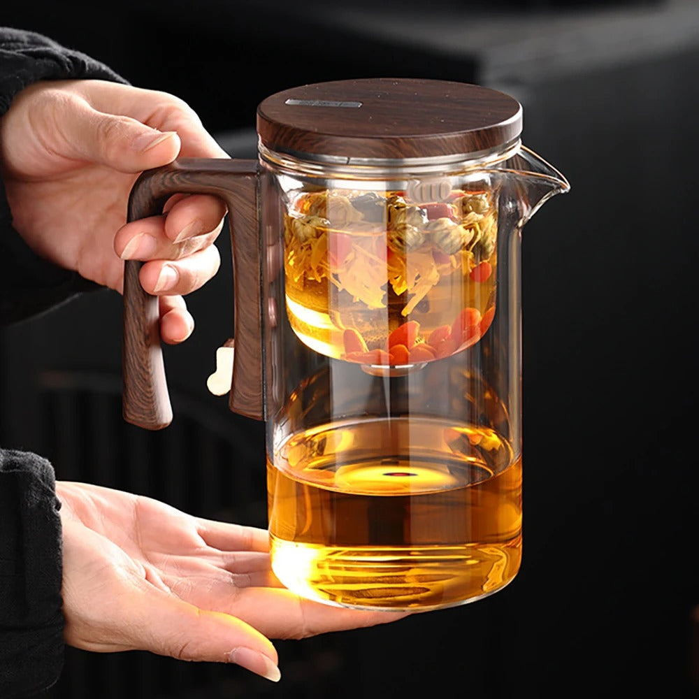 Teeinfuser Med Glaskropp Och Trähandtag 3