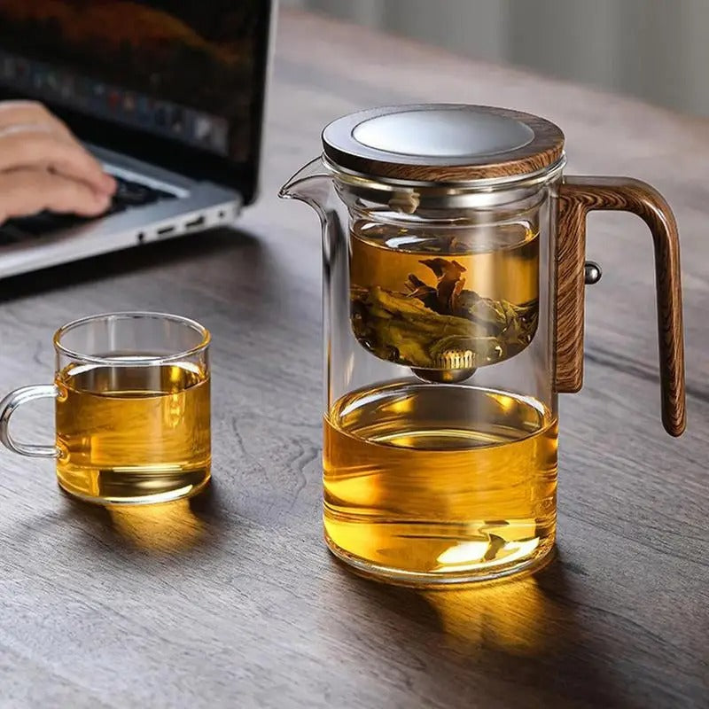 Tekanna Glas med Tryckknapp för Enkel Infusion och Stilren Design 3
